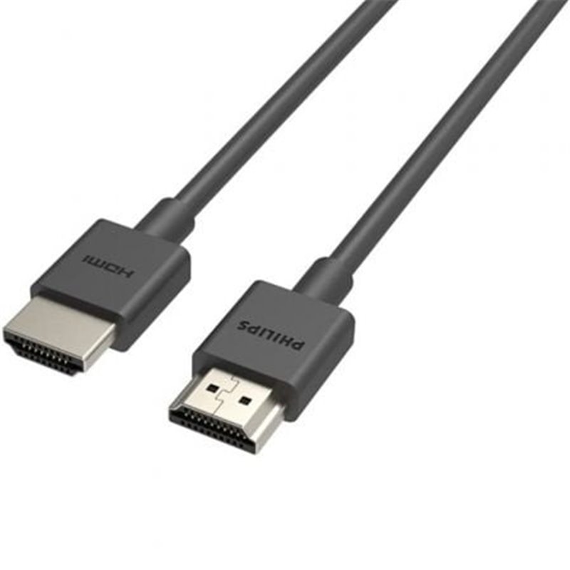 Cable HDMI 4K Philips SWV5702/ HDMI Macho - HDMI Macho/ 2m/ Certificado/ Negro