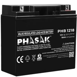 Bater�a Phasak PHB 1218 compatible con SAI/UPS PHASAK seg�n especificaciones