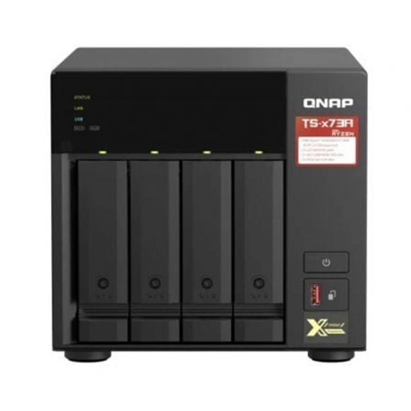 NAS QNAP TS-473A-8G/ 4 Bah�as 3.5"- 2.5"/ 8GB DDR4/ Formato Torre