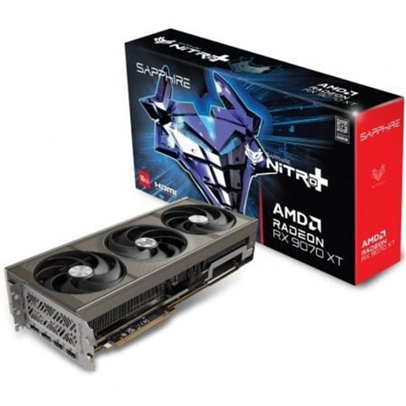 Tarjeta Gr�fica Sapphire Nitro+ Radeon RX 9070 XT Gaming OC/ 16GB GDDR6