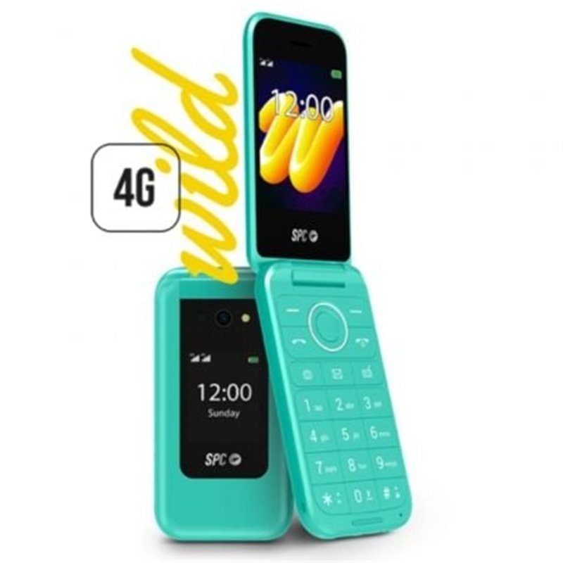 Tel�fono M�vil SPC WILD para Personas Mayores/ 4G/ Verde