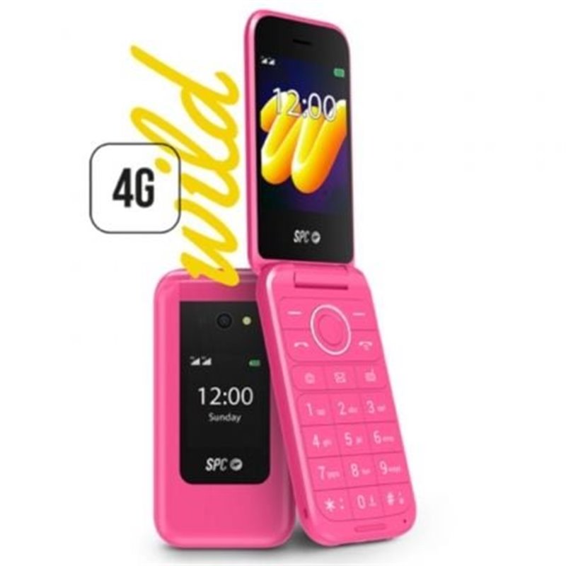 Tel�fono M�vil SPC WILD para Personas Mayores/ 4G/ Rosa