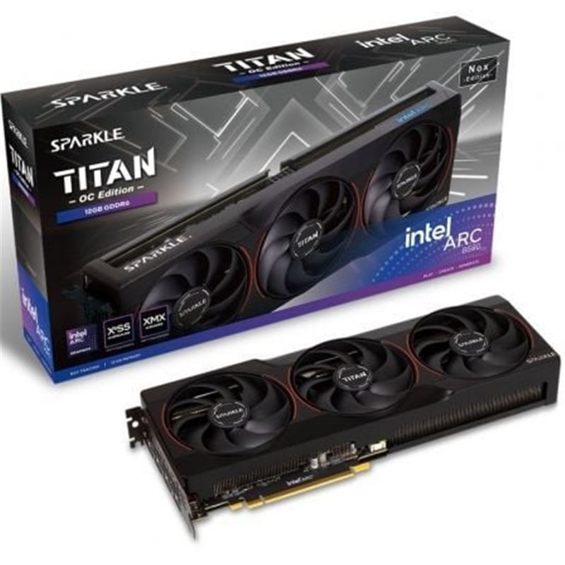 Tarjeta Gr�fica Sparkle Intel Arc B580 Titan Nox OC Edition/ 12GB GDDR6