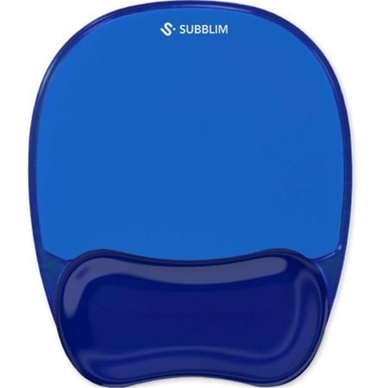 Alfombrilla Ergon�mica Subblim Ergo Cristal Flex MousePad/ Azul Oscuro