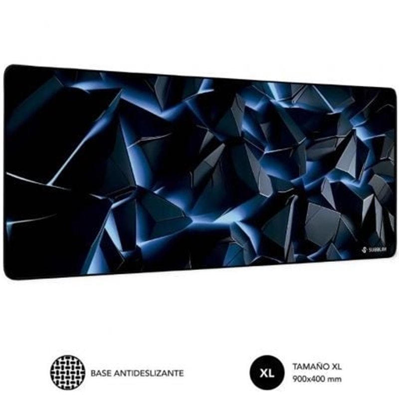 Alfombrilla Subblim Blue Obsidian XL/ 900 x 400 x 3 mm