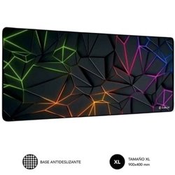 Alfombrilla Subblim Neon Obsidian XL/ 900 x 400 x 3 mm