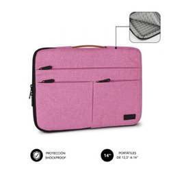 Funda Subblim Air Padding 360 Sleeve para Port�tiles hasta 14"/ Rosa
