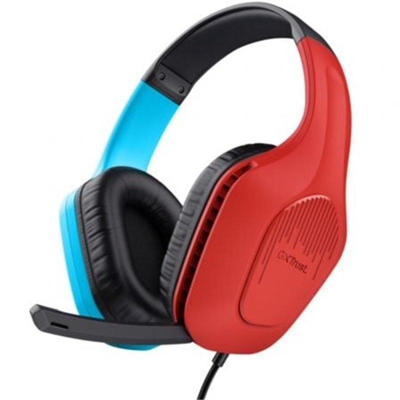 Auriculares Gaming con Micr�fono Trust Gaming GXT 416S Zirox/ Jack 3.5/ Azules y Rojos