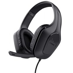 Auriculares Gaming con Micr�fono Trust Gaming GXT 417 Zirox/ Jack 3.5/ Negros