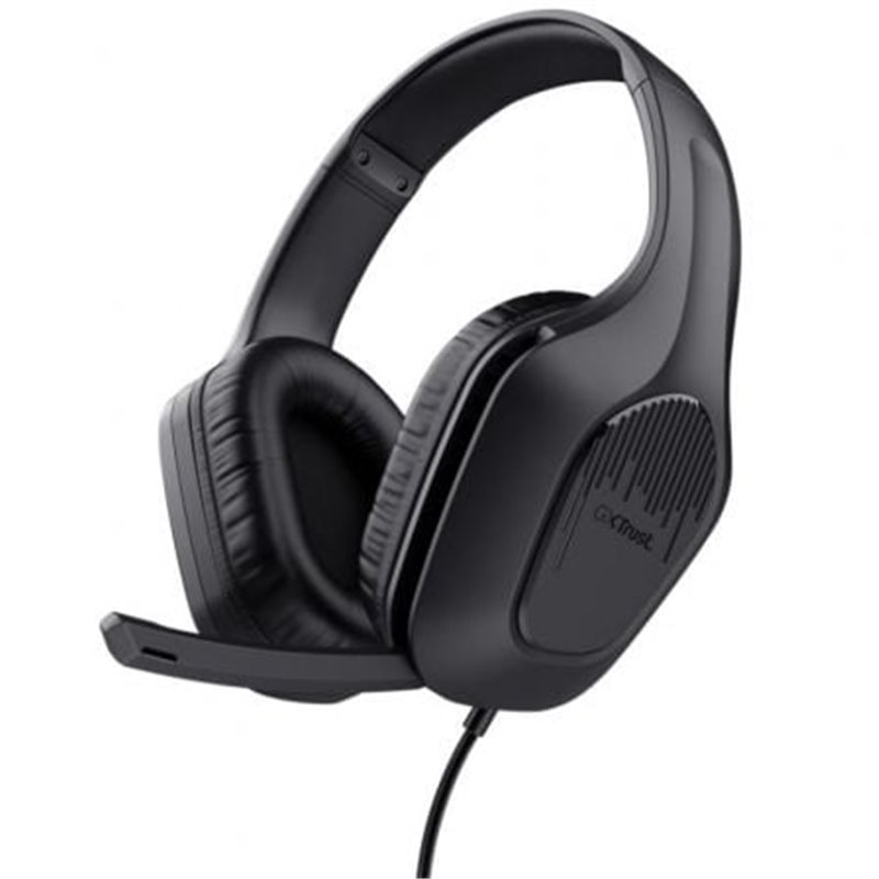 Auriculares Gaming con Micr�fono Trust Gaming GXT 417 Zirox/ Jack 3.5/ Negros