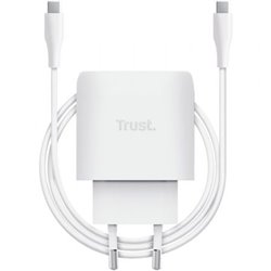 Cargador de Pared GaN Trust Maxo 45W/ 1xUSB Tipo-C/ Incluye Cable USB Tipo-C/ 45W
