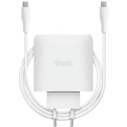 Cargador de Pared GaN Trust Maxo 65W/ 1xUSB Tipo-C/ Incluye Cable USB Tipo-C/ 65W