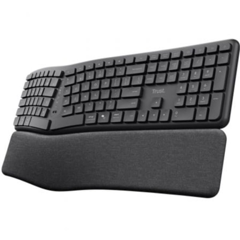 Teclado Inal�mbrico por Bluetooth Trust Keyra Multidispositivo Ergon�mico