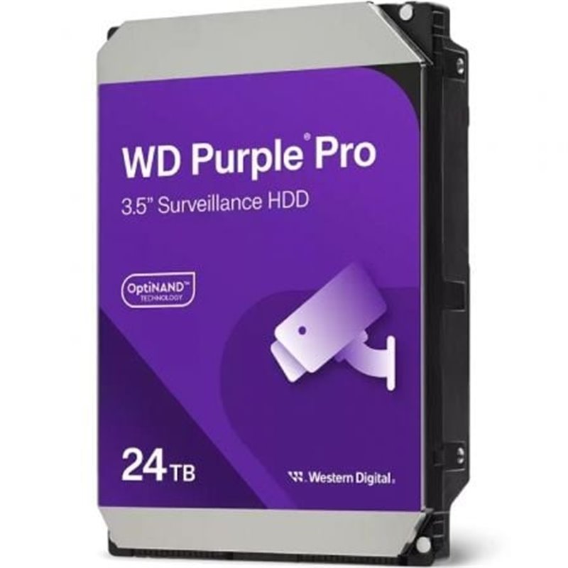 Disco Duro Western Digital WD Purple Pro Surveillance 24TB/ 3.5"/ SATA III/ 512MB