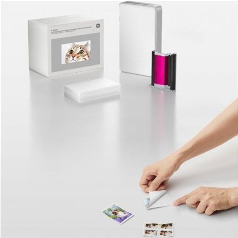 Papel Fotogr�fico para Sublimaci�n Xiaomi Portable Dye-Sublimation Photo Paper Stickers/ 5 x 7.6cm/ 50 Hojas