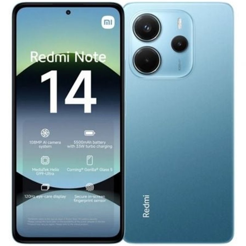 Smartphone Xiaomi Redmi Note 14 8GB/ 256GB/ 6.67"/ Azul