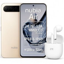Smartphone ZTE Nubia Air 8GB/ 256GB/ 6.78"/ 5G/ Oro + REGALO Auriculares Buds 2