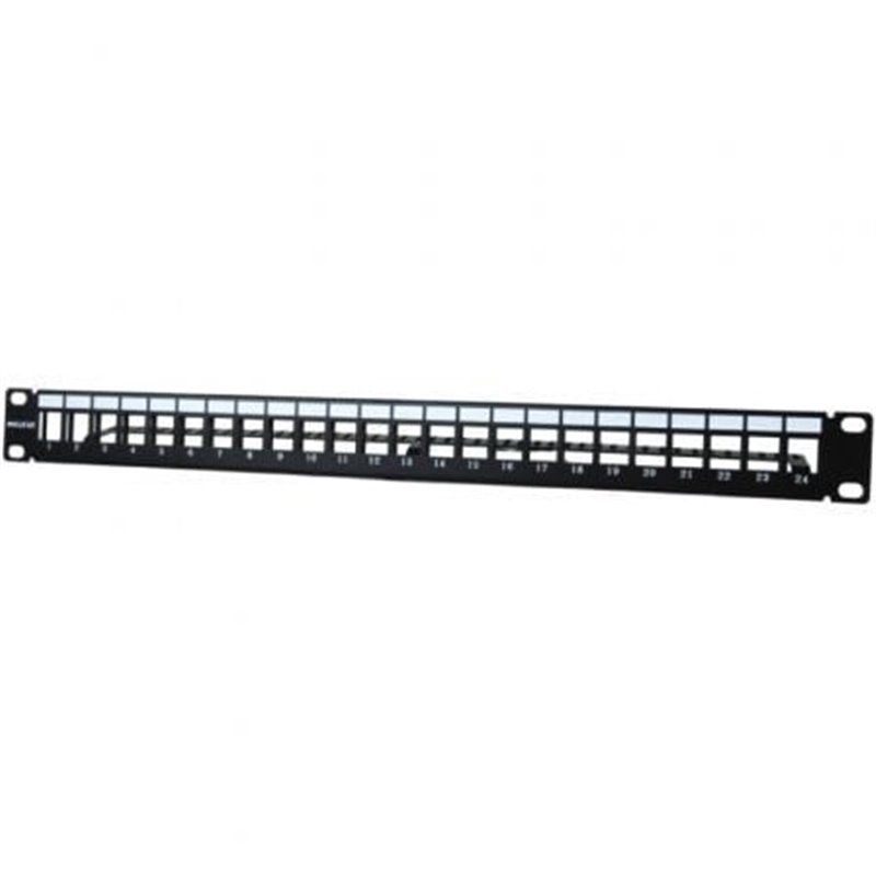 Patch Panel Phasak PA 3424/ 24 Puertos/ Cat.6/ Altura 1U/ Gesti�n de Cable/ Conectores RJ45 UTP No Incluidos