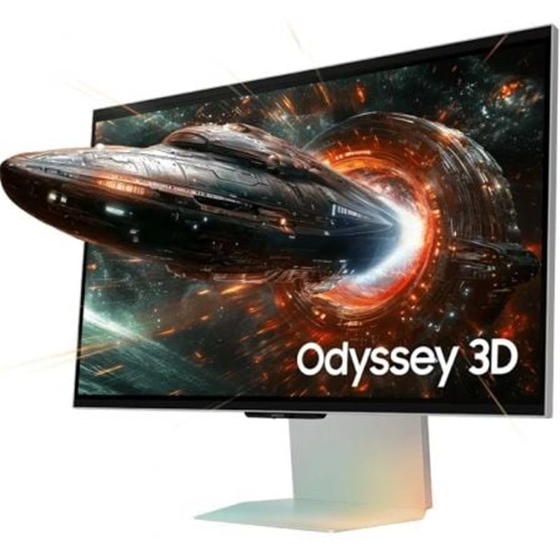 Monitor Gaming Samsung Odyssey 3D G90XF S27FG904XU 27"/ 4K/ 1ms/ 165Hz/ 3D/ Multimedia/ Regulable en altura/ Plata