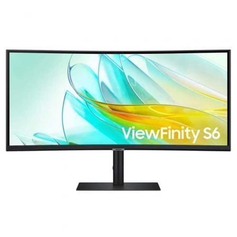 Monitor Profesional Ultraparon�mico Curvo Samsung ViewFinity S6 S34C652UAU 34"/ UWQHD/ Multimedia/ Regulable en Altura/ Negro