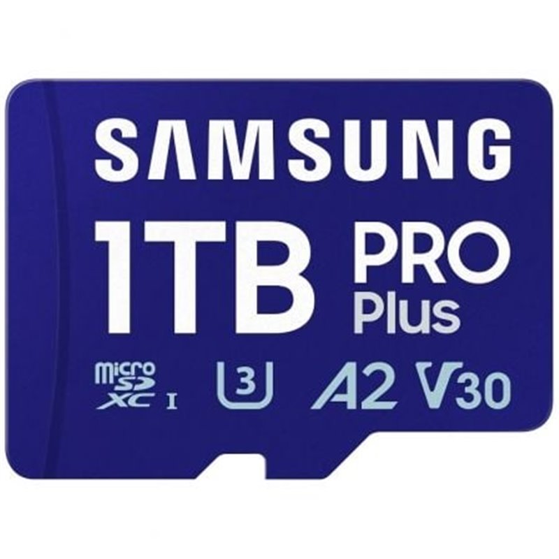 Tarjeta de Memoria Samsung PRO Plus 2024 1TB microSD XC/ Clase 10/ 180MBs