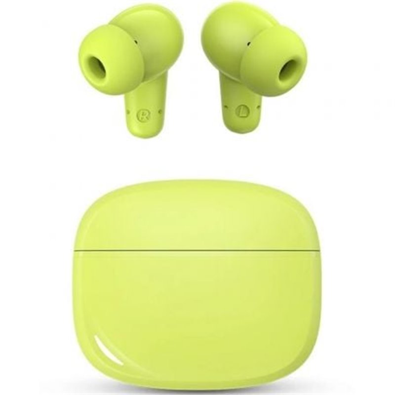 Auriculares Bluetooth SPC Boost Buds con estuche de carga/ Autonom�a 7.5h/ Verde Lima