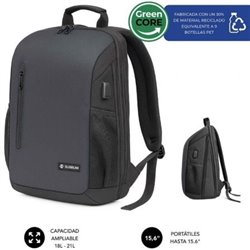 Mochila Subblim Xpand Air Padding Backpack para Port�tiles hasta 15.6"/ Puerto USB/ Negro