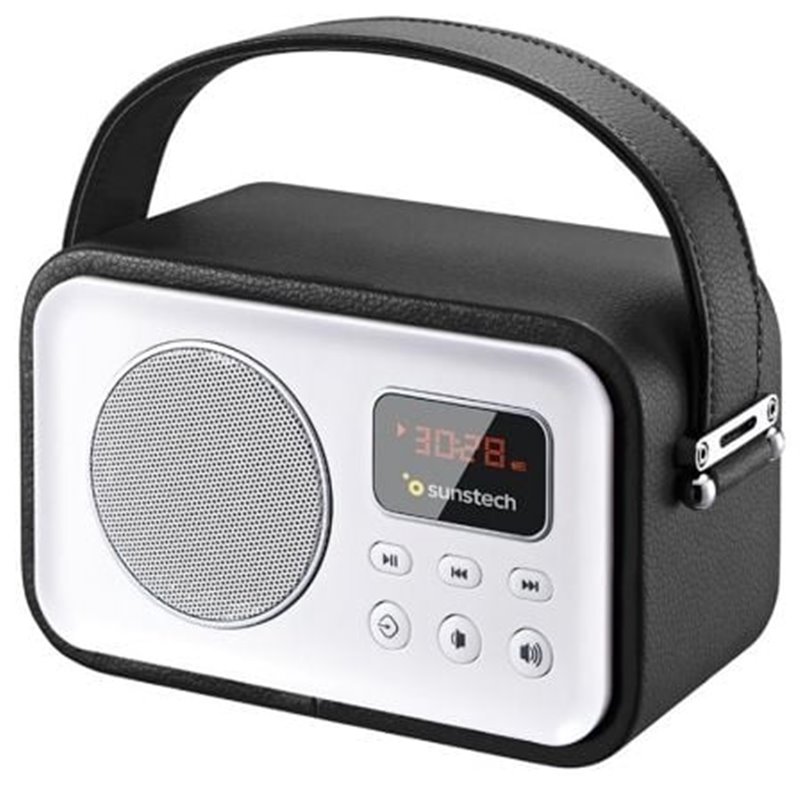 Radio Port�til Sunstech RPBT450/ a Pilas/ Negra