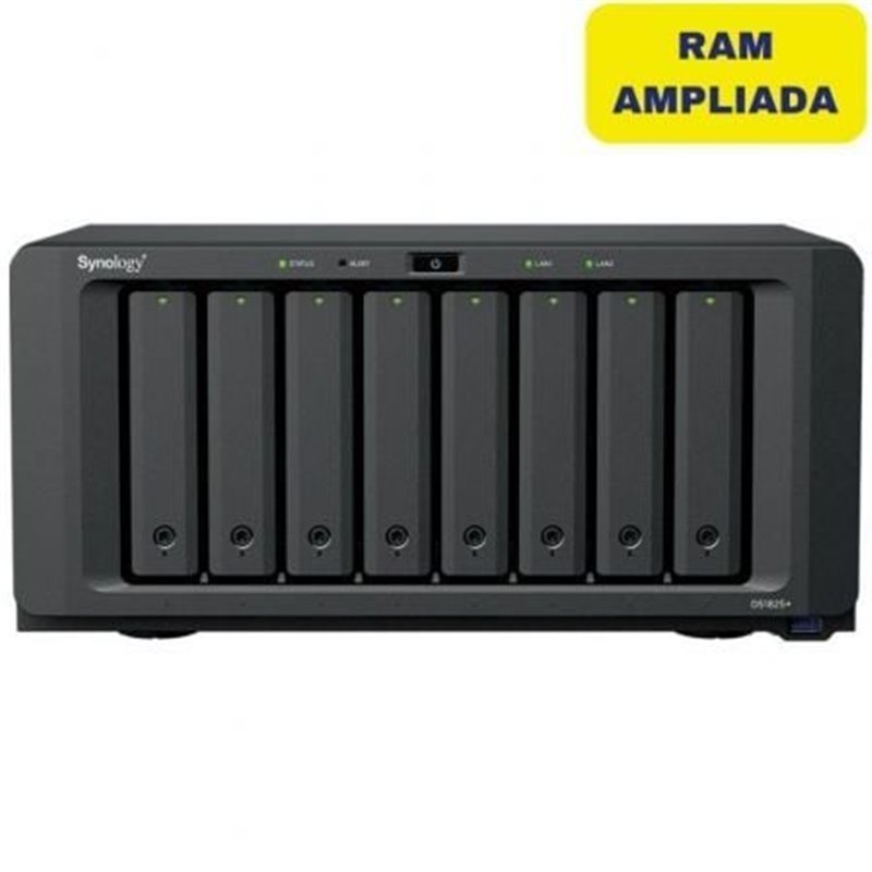 NAS Synology Diskstation DS1825+/ 8 Bah�as 3.5"- 2.5"/ 16GB DDR4/ Formato Torre