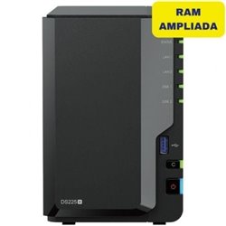 NAS Synology Diskstation DS225+/ 2 Bah�as 3.5"- 2.5"/ 6GB DDR4/ Formato Torre