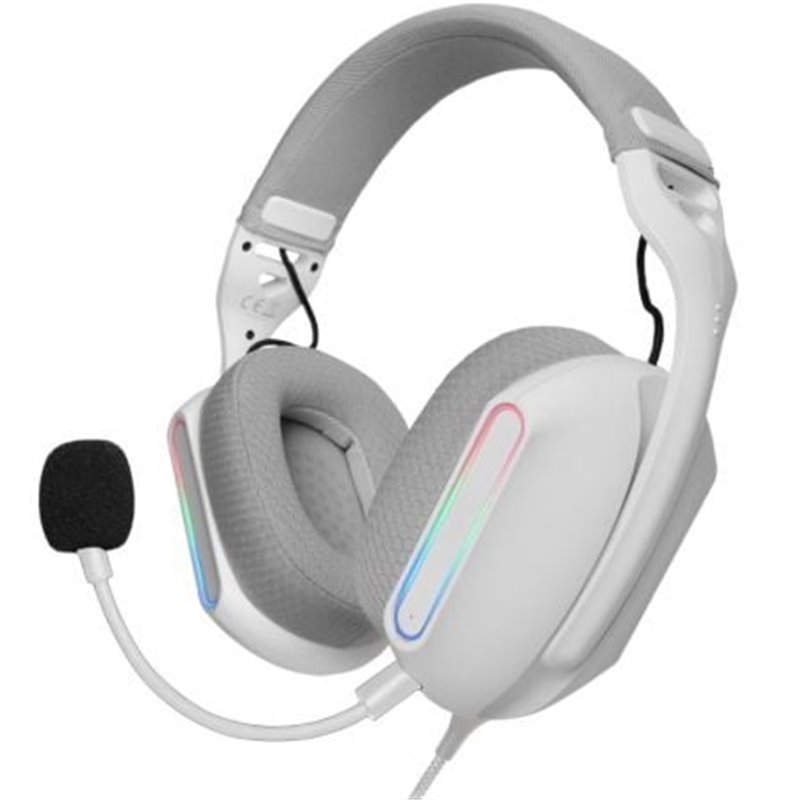 Auriculares Gaming con Micr�fono Mars Gaming MH-PRO/ Jack 3.5/ USB/ Blancos