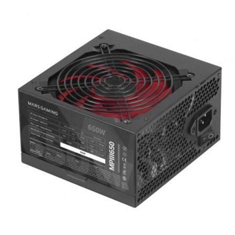 Fuente de Alimentaci�n Mars Gaming MPIII650/ 650W/ Ventilador 12cm