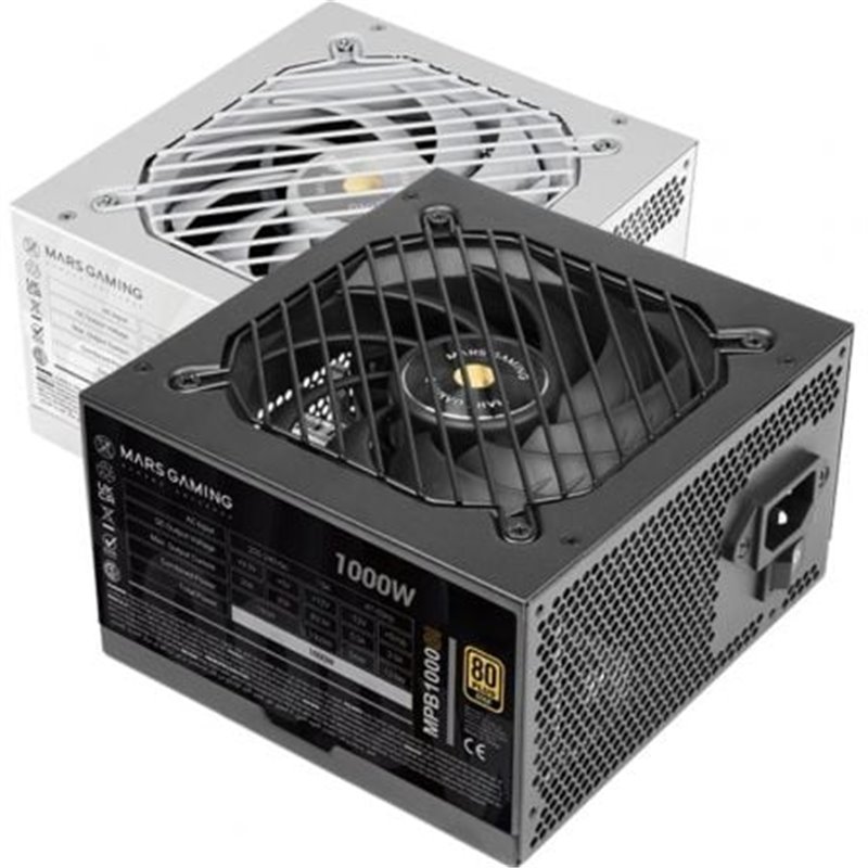Fuente de Alimentaci�n Mars Gaming MPB1000SI/ 1000W/ Ventilador 14cm/ 80 Plus Gold
