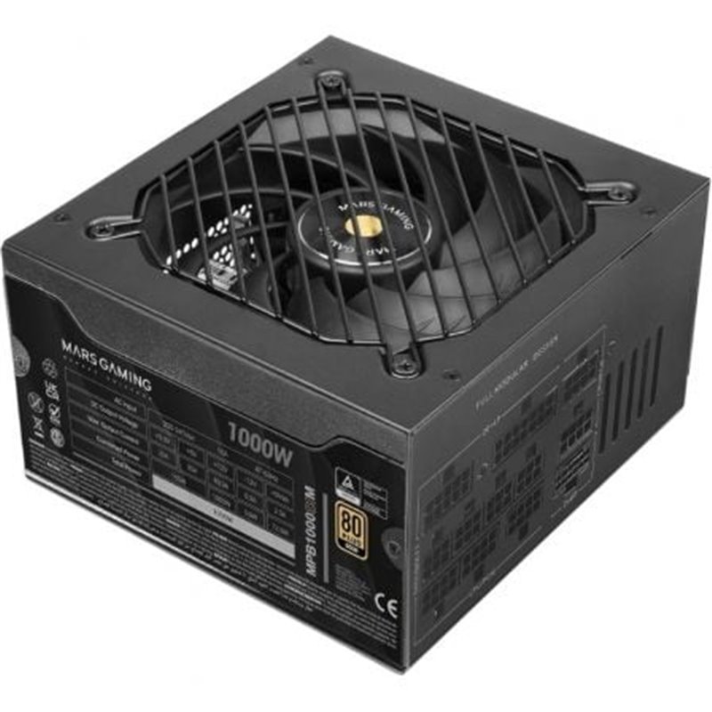 Fuente de Alimentaci�n Mars Gaming MPB1000SIM/ 1000W/ Ventilador 14cm/ 80 Plus Gold