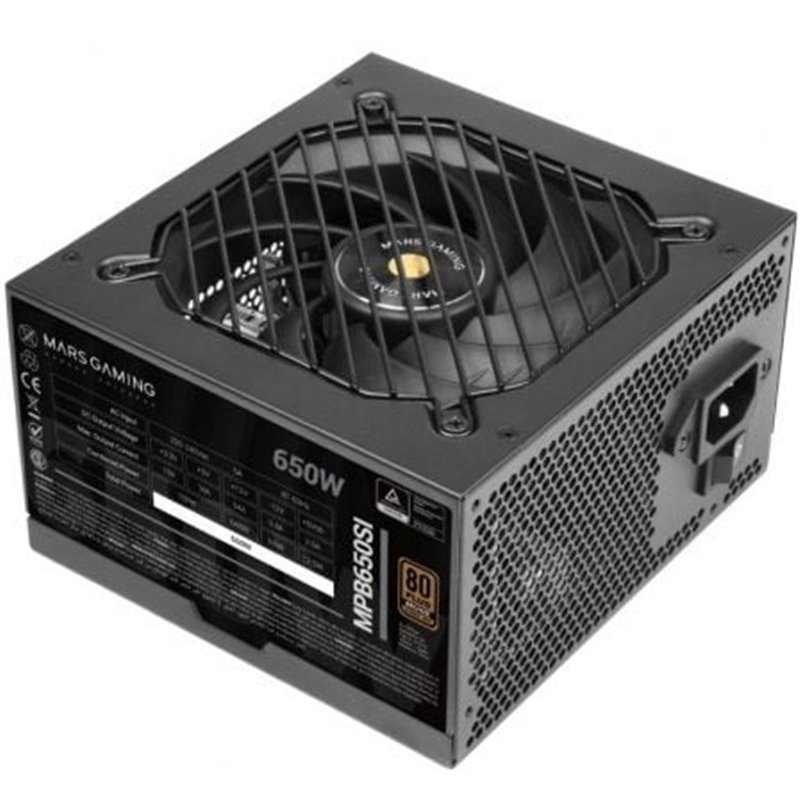 Fuente de Alimentaci�n Mars Gaming MPB650SI/ 650W/ Ventilador 12cm/ 80 Plus Bronze