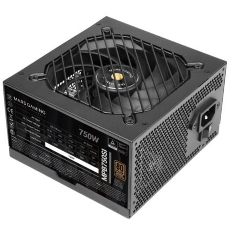 Fuente de Alimentaci�n Mars Gaming MPB750SI/ 750W/ Ventilador 12cm/ 80 Plus Bronze