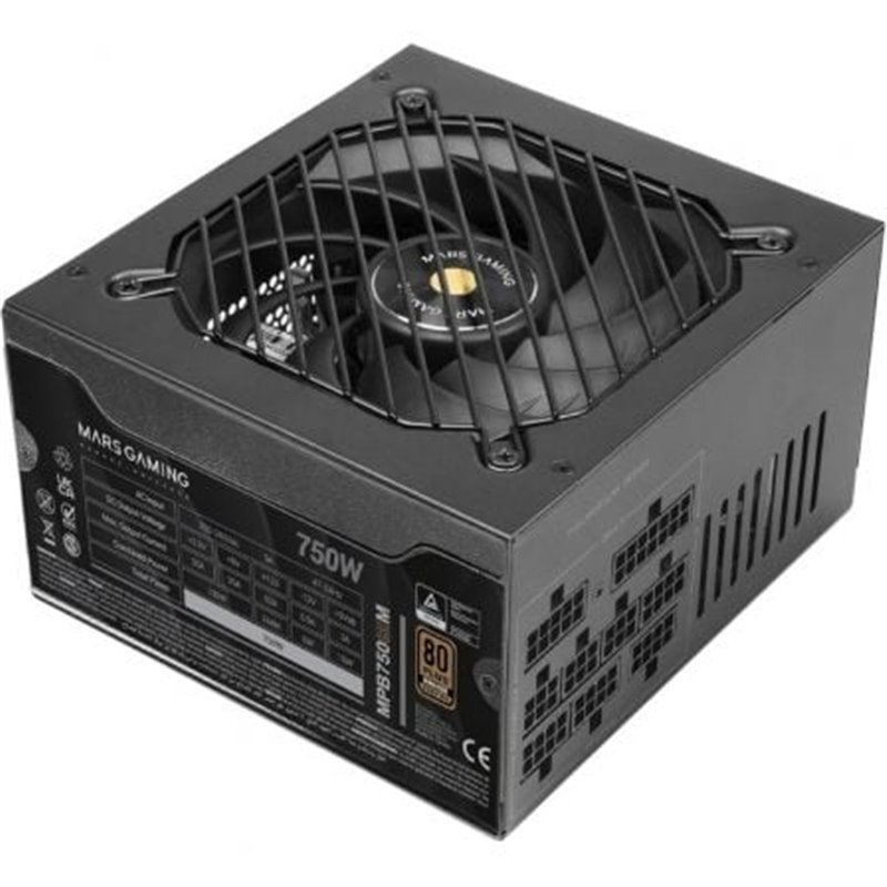 Fuente de Alimentaci�n Mars Gaming MPB750SIM/ 750W/ Ventilador 14cm/ 80 Plus Bronze