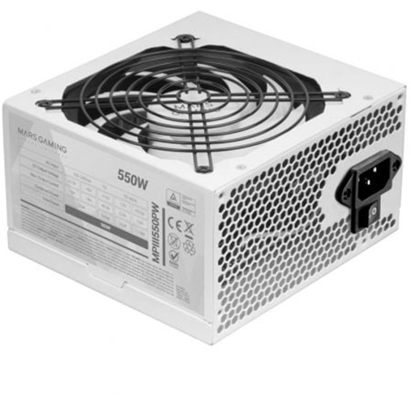Fuente de Alimentaci�n Mars Gaming MPIII550P/ 550W/ Ventilador 12cm