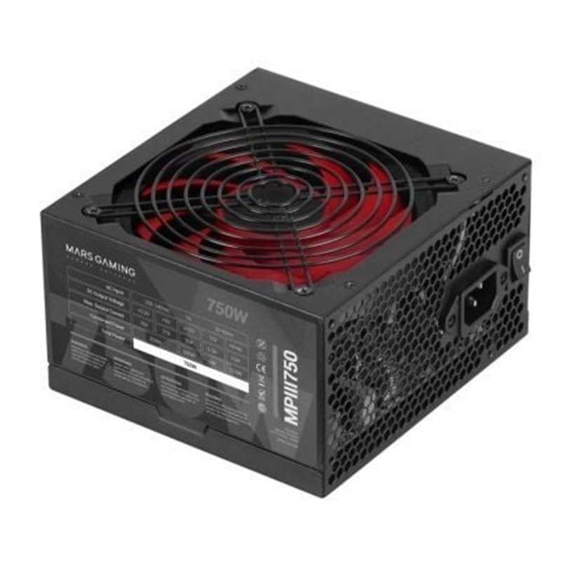 Fuente de Alimentaci�n Mars Gaming MPIII750/ 750W/ Ventilador 12cm