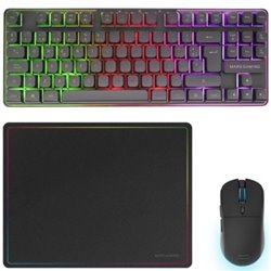 Pack Gaming Mars Gaming MCPWTKL/ Teclado Inal�mbrico + Rat�n Inal�mbrico + Alfombrilla