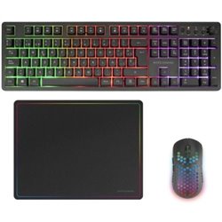 Pack Gaming Mars Gaming MCPWX/ Teclado Inal�mbrico + Rat�n Inal�mbrico + Alfombrilla
