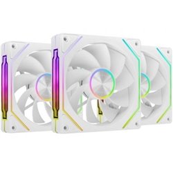 Pack 3 Ventiladores Invertidos Mars Gaming MF-LINKFINITYKIT2R/ 12cm/ ARGB/ Blancos