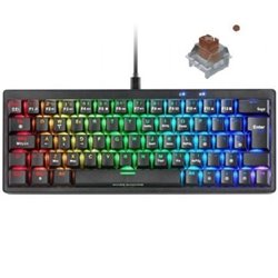Teclado Gaming Mec�nico Mars Gaming MKMINIPRO/ Switch Marr�n/ Negro