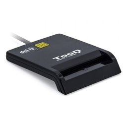 Lector de DNI TooQ TQR-210B/ USB 2.0/ Negro