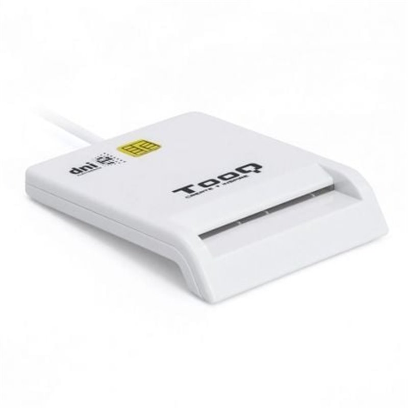 Lector de DNI TooQ TQR-210W/ USB 2.0/ Blanco