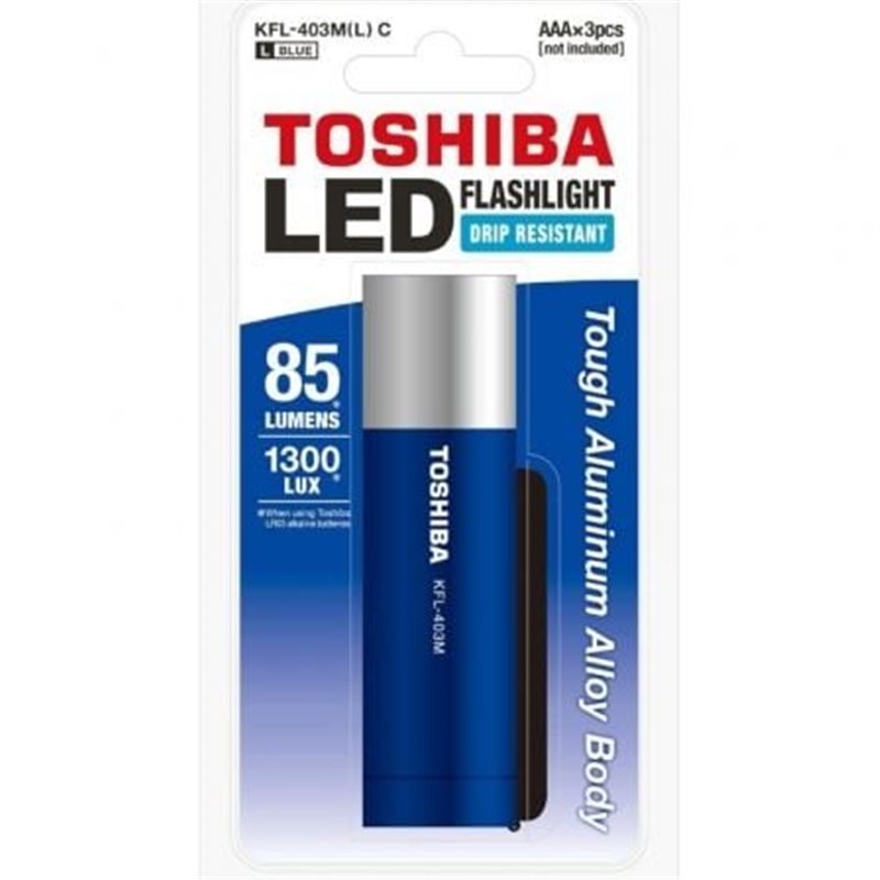 Linterna Toshiba KFL-403M/ 85 L�menes/ 3 pilas *AAA/ Azul