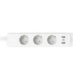 Regleta Inteligente TP-Link Tapo P300/ 3 Tomas de corriente/ 2 USB Tipo-A/ 1 USB Tipo-C/ WiFi/ Blanca