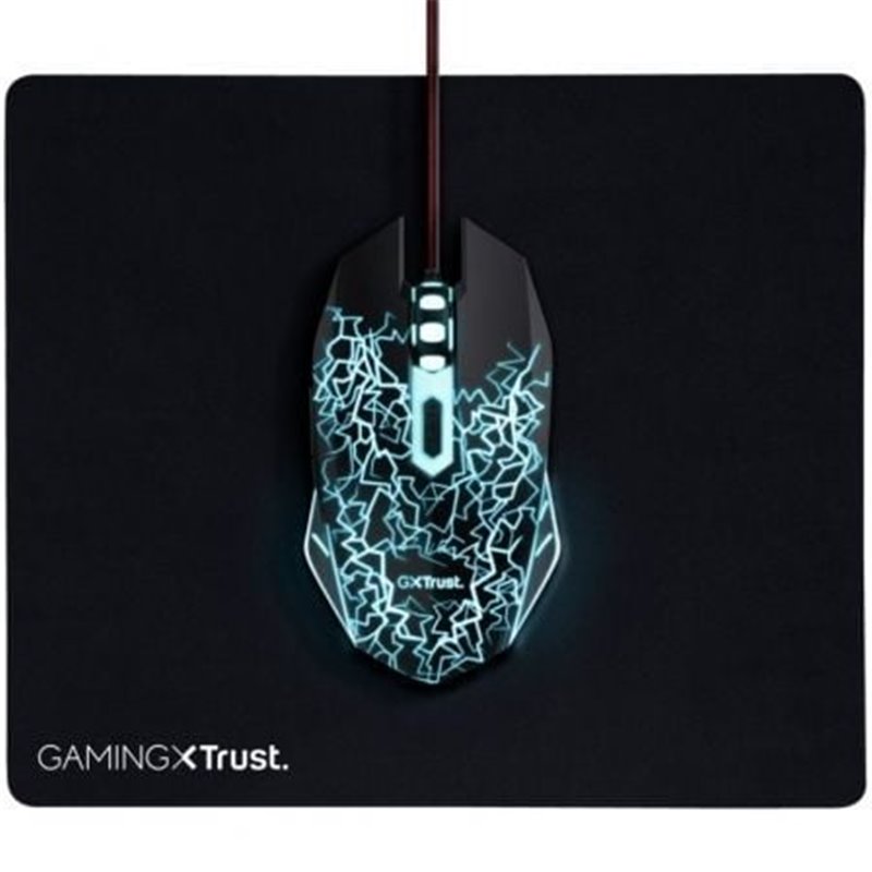 Pack Gaming Trust Gaming 24752/ Rat�n �ptico + Alfombrilla