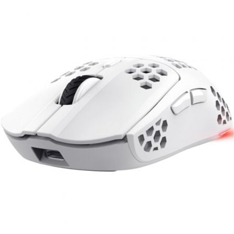 Rat�n Gaming Inal�mbrico Trust Gaming GXT 929 Helox/ Bater�a recargable/ Hasta 4800 DPI/ Blanco