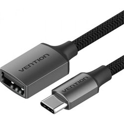 Cable USB 2.0 Vention CCWHB/ USB Tipo-C Macho - USB Hembra/ 15cm